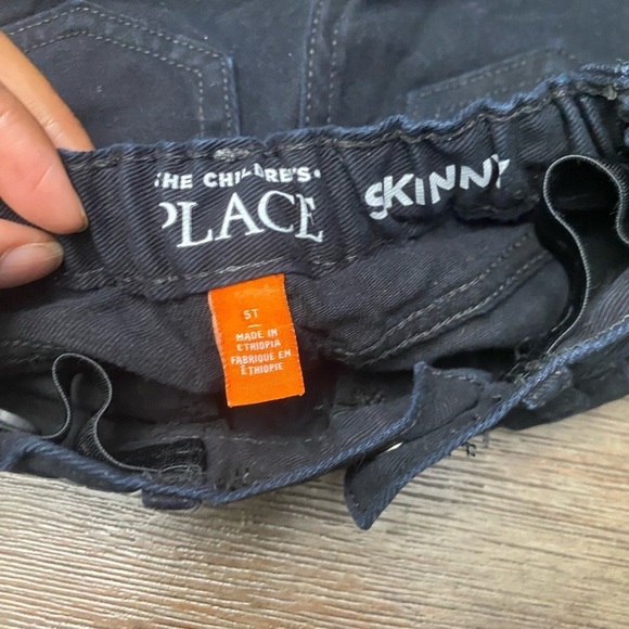 The Children’s Place Kids Black Skinny Leg Jeans size 5T - Picture 3 of 3